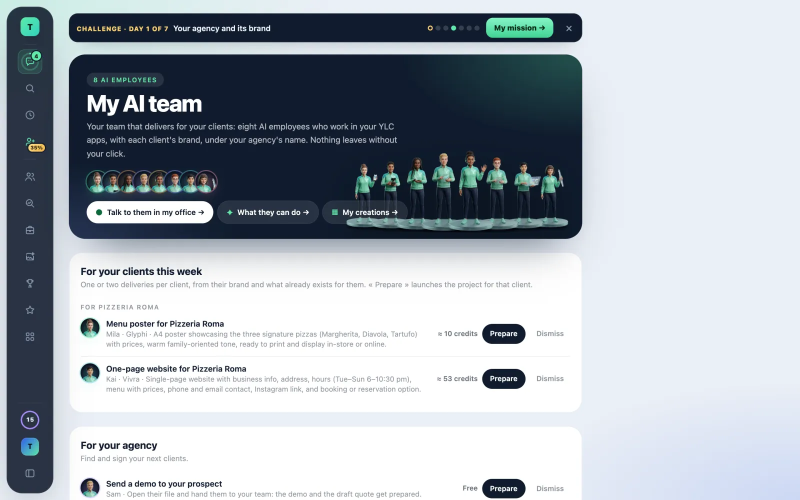 Your team settings