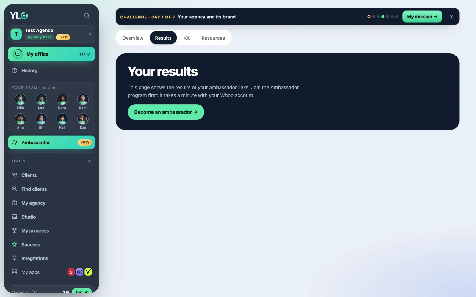 Your referral results