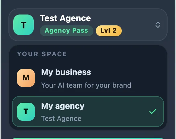 The Your space list
