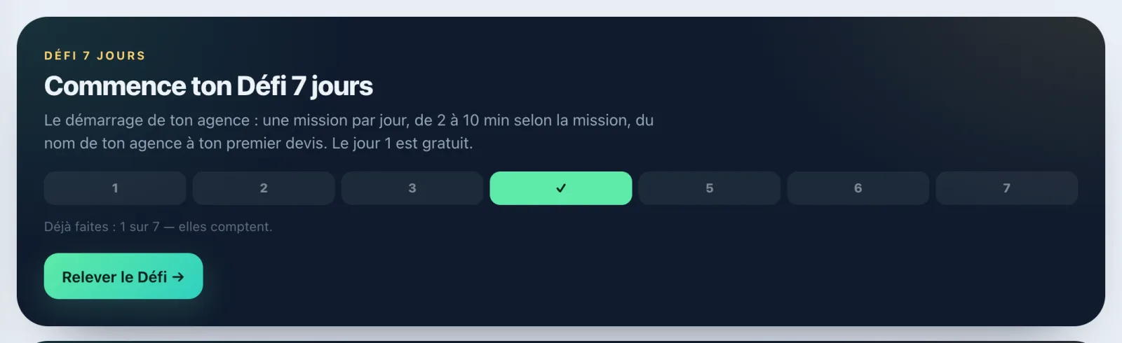 Le Défi 7 jours