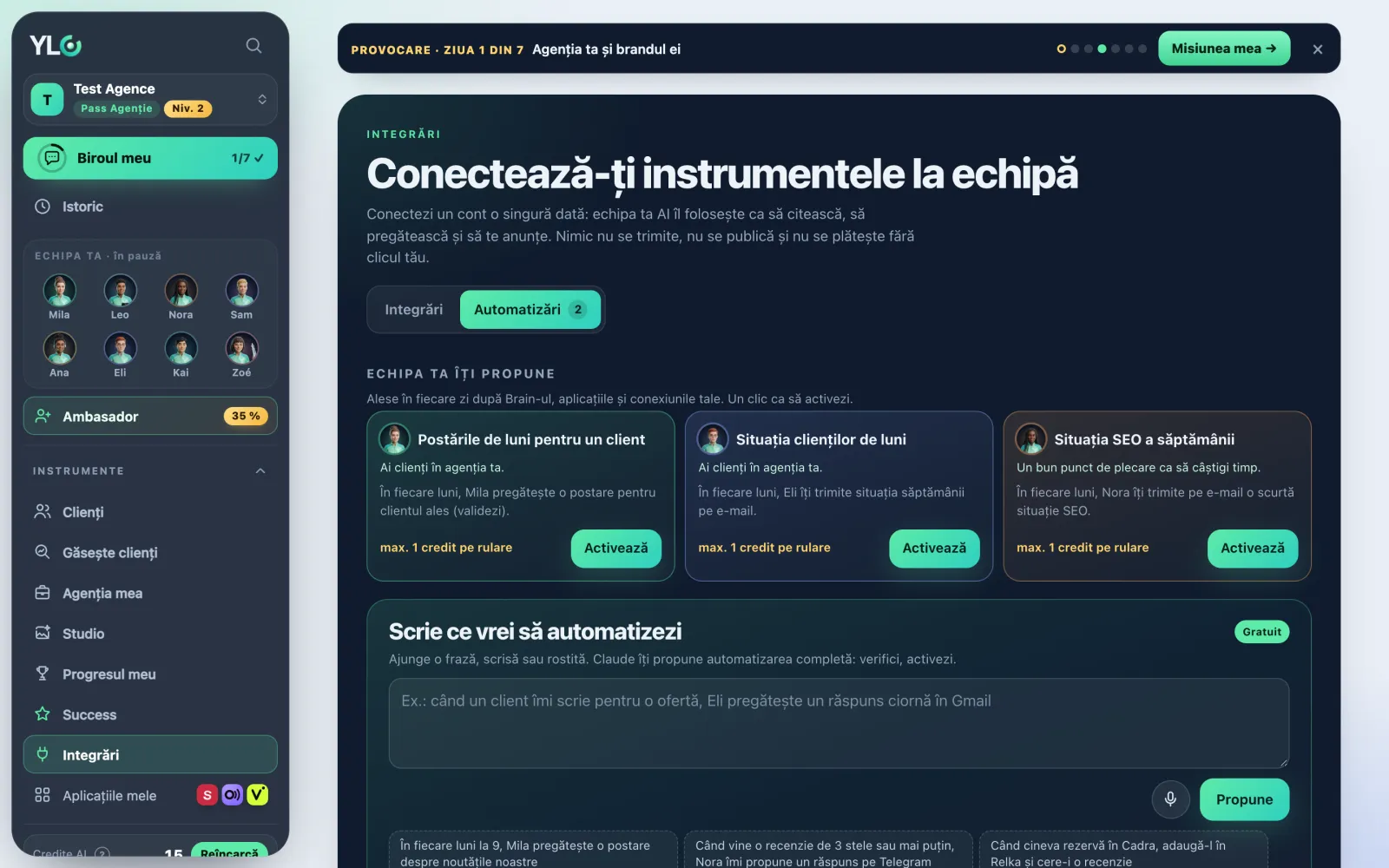 Fila Automatizări: o rețetă pe card, câte un comutator
