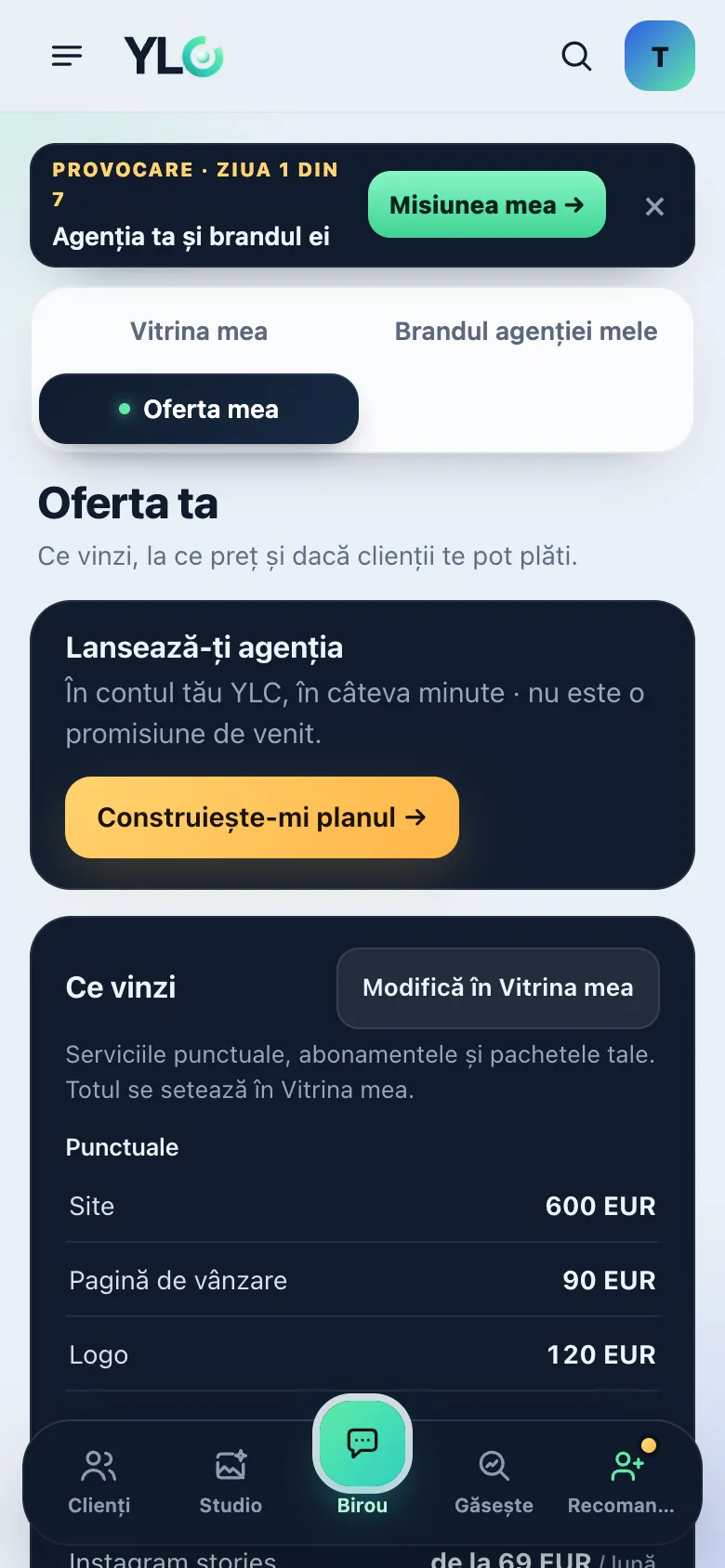 Oferta ta pe telefon