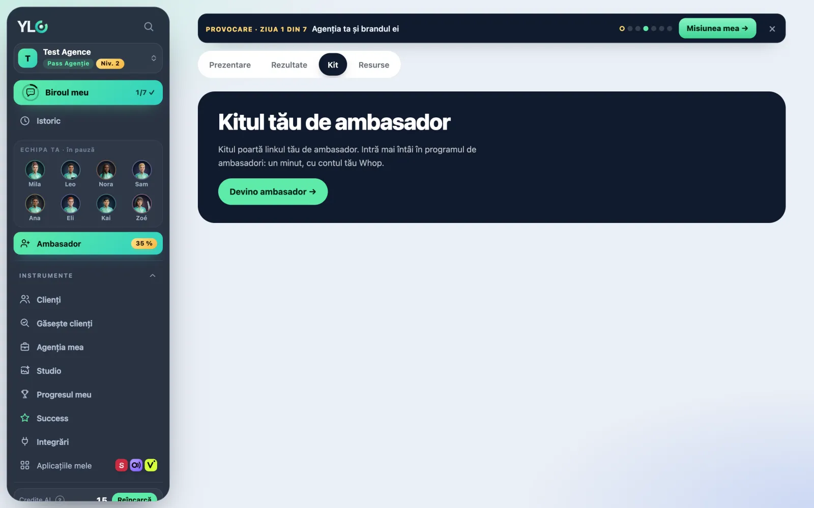 Kitul tău de ambasador