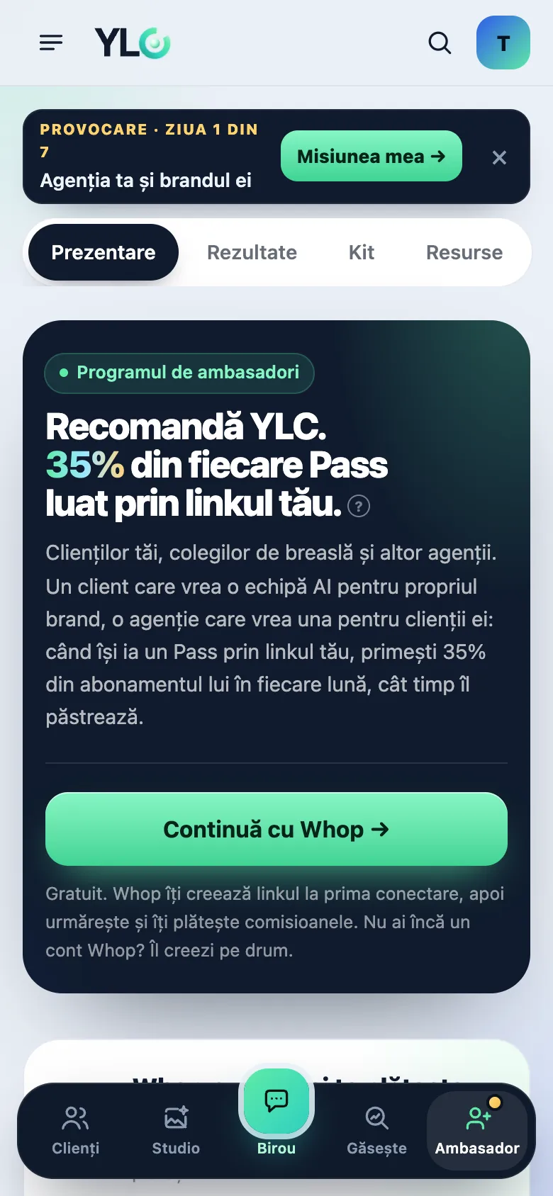 Recomandările pe telefon